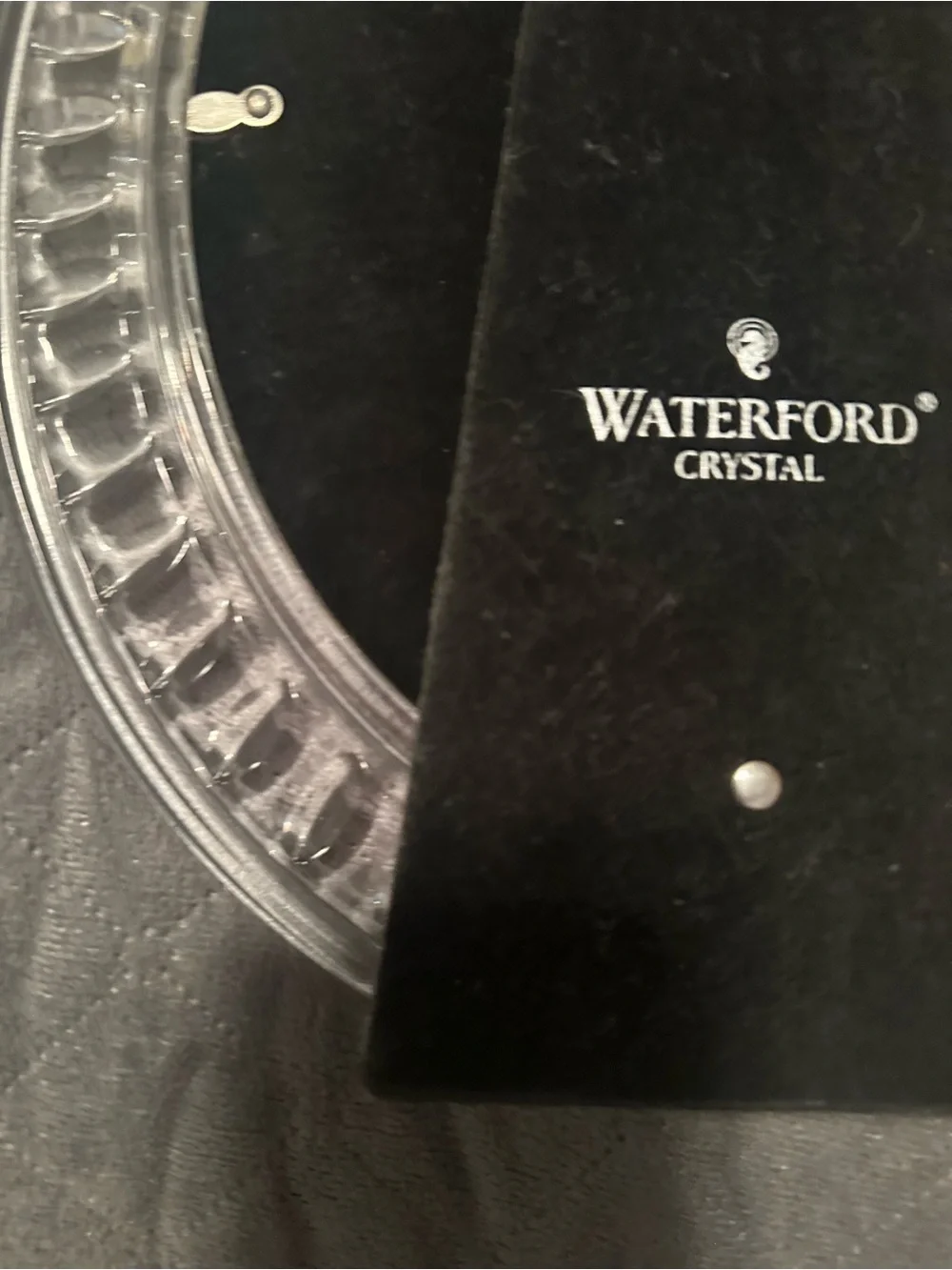 Waterford Clear Oval Decorative crystal picture frame made in Ireland